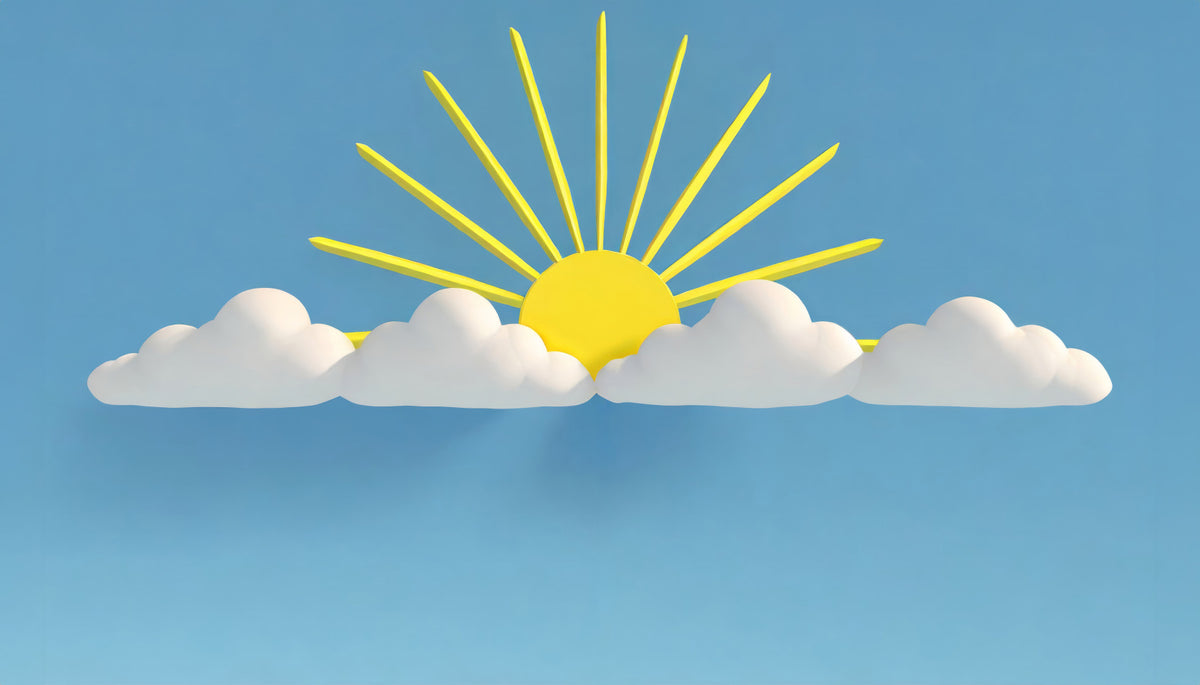 Sunny Skies and Cloud Dreams Wall Mural