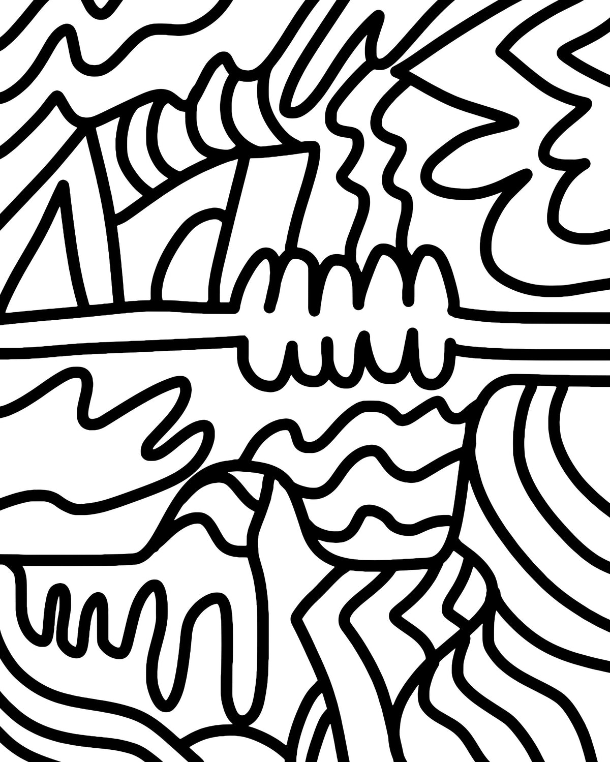 Abstract Flow Wall Mural