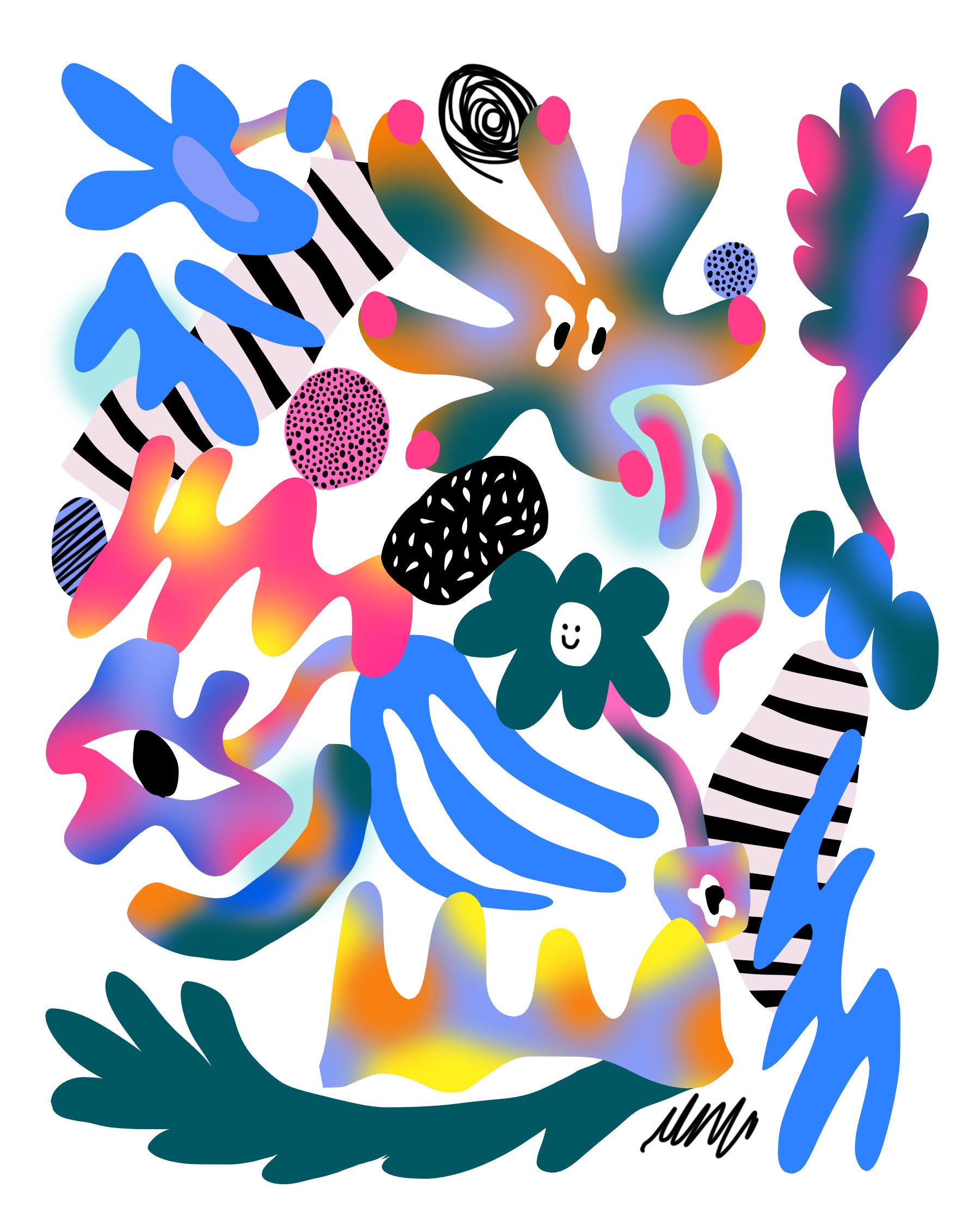 Radioactive spring Wall Mural