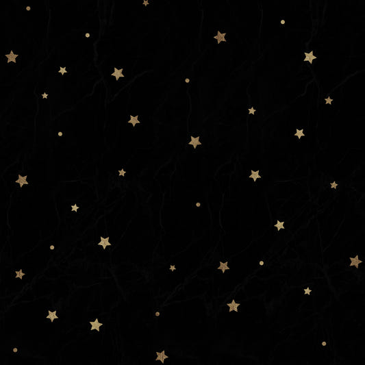 Stars on Black Night Wall Mural