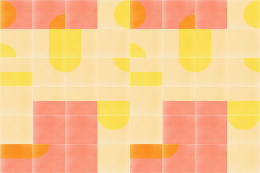 Retro Tiles 01 Wall Mural