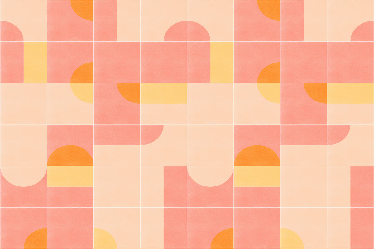 Retro Tiles 02 Wall Mural