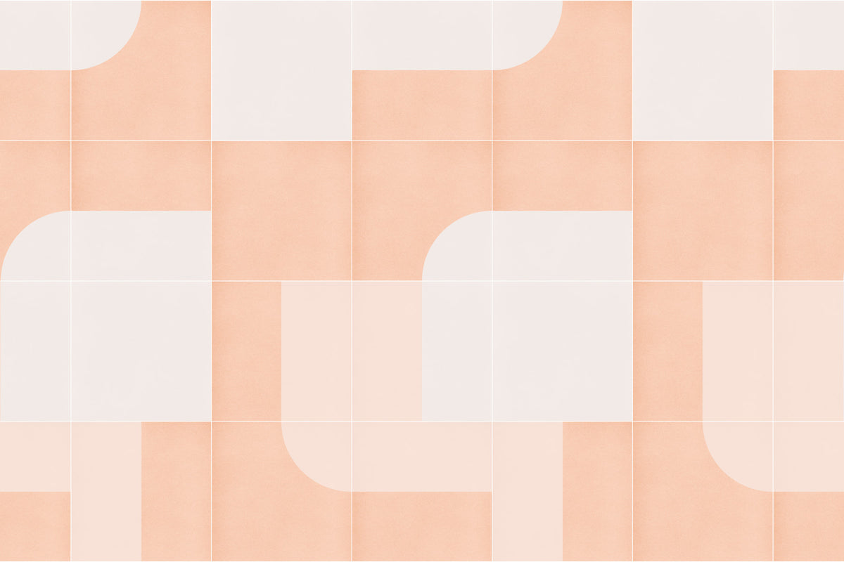 Retro Tiles 04 Wall Mural in your room — zoomed
