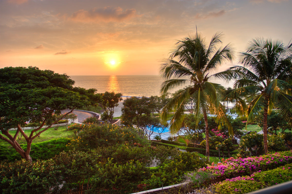 Tranquil Hawaii Island Sunset Wall Mural