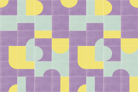 Retro Tiles 07 Wall Mural