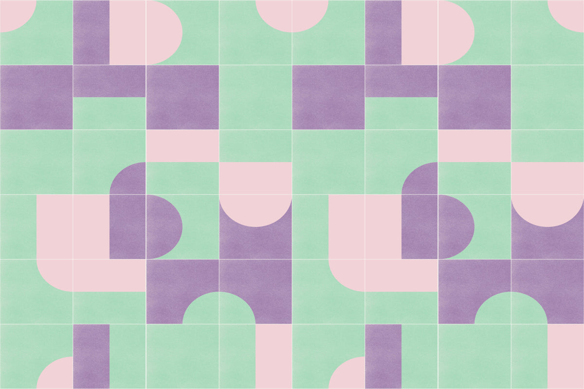 Retro Tiles 09 Wall Mural