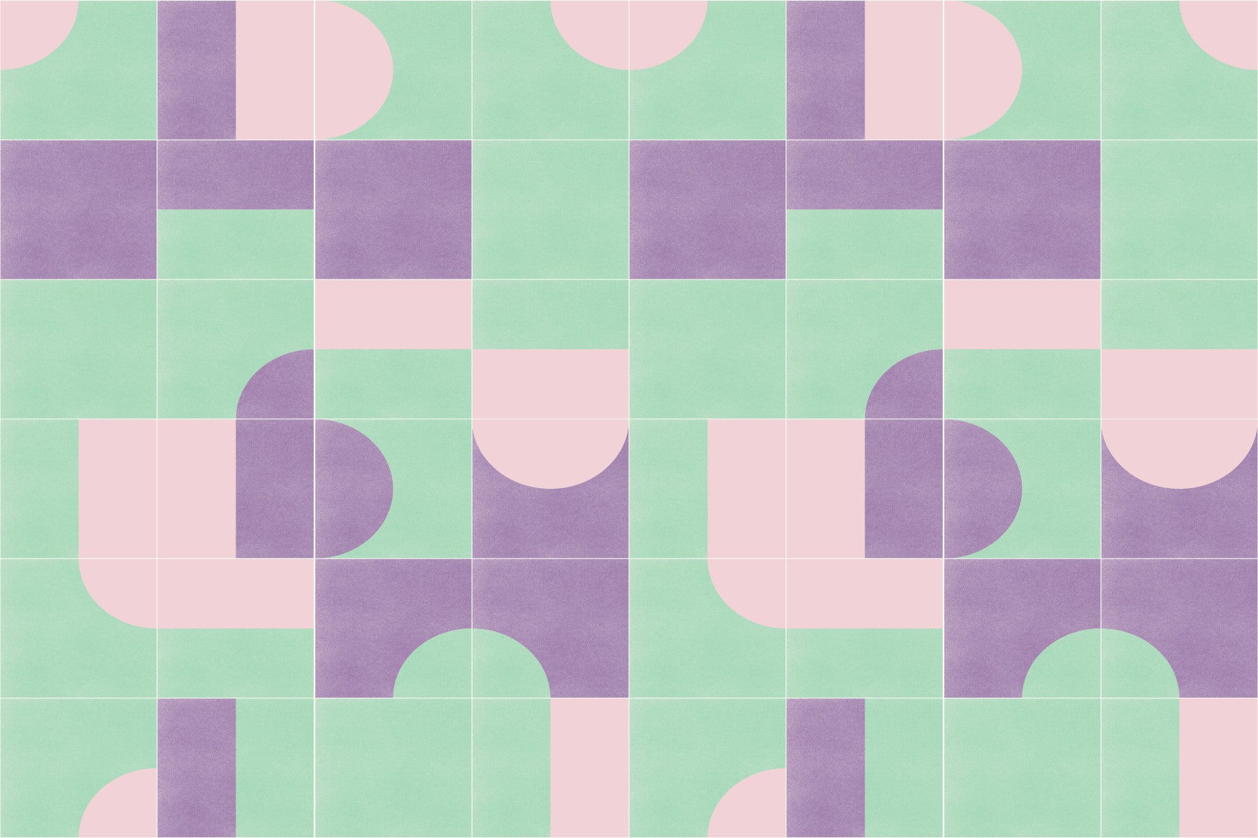 Retro Tiles 09 Wall Mural in your room — zoomed