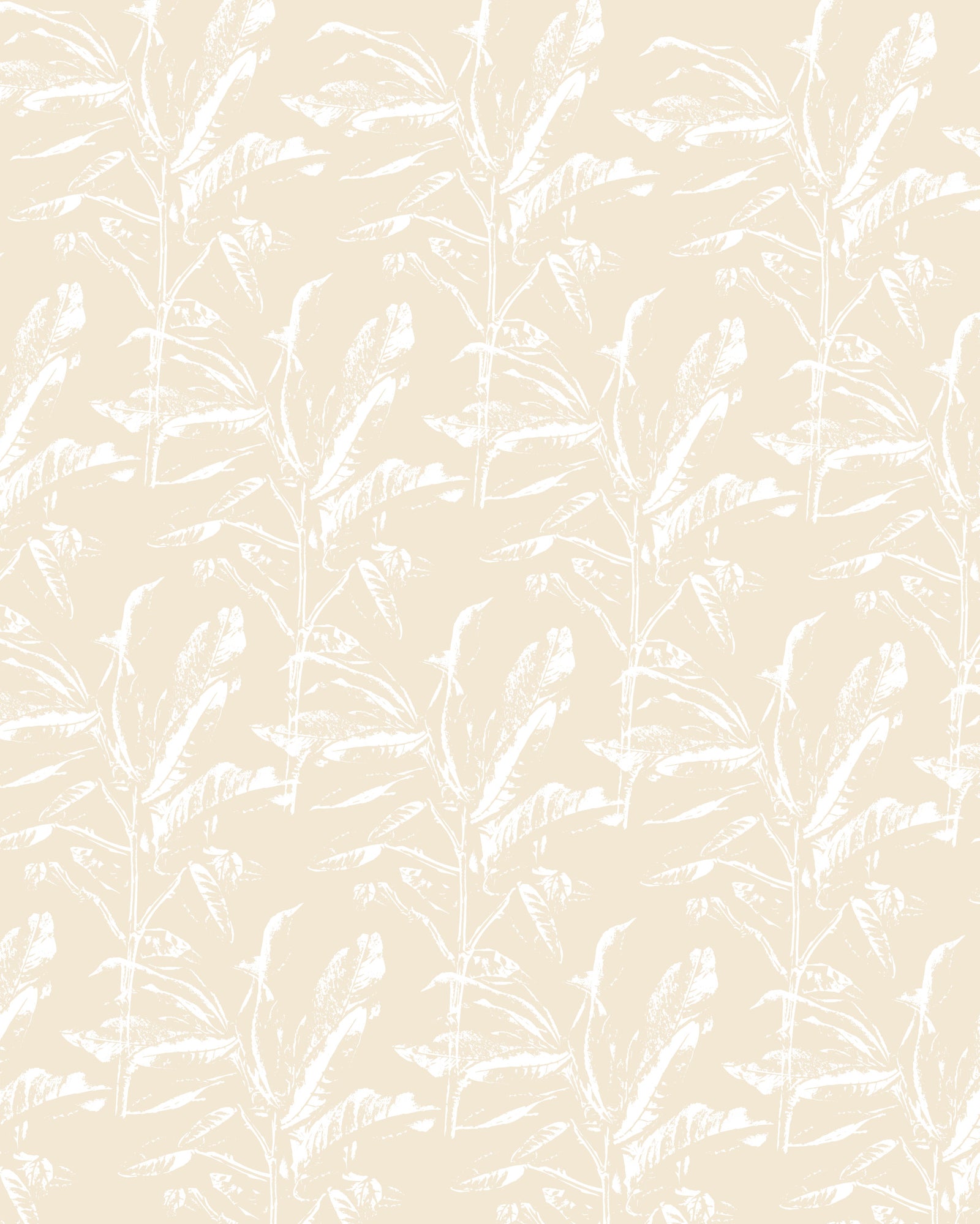Light yellow botanical Wall Mural