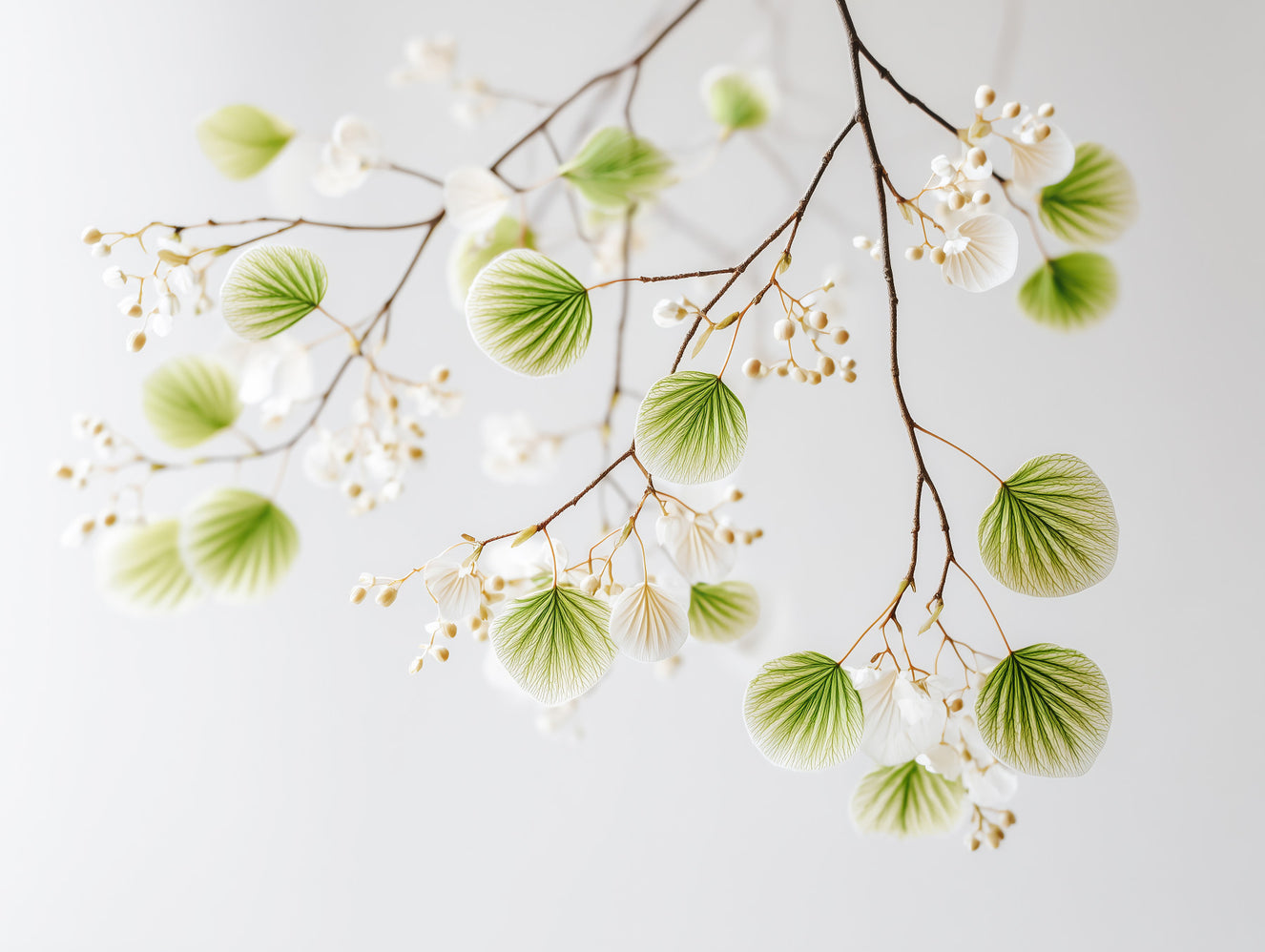 Serene Foliage Wall Mural