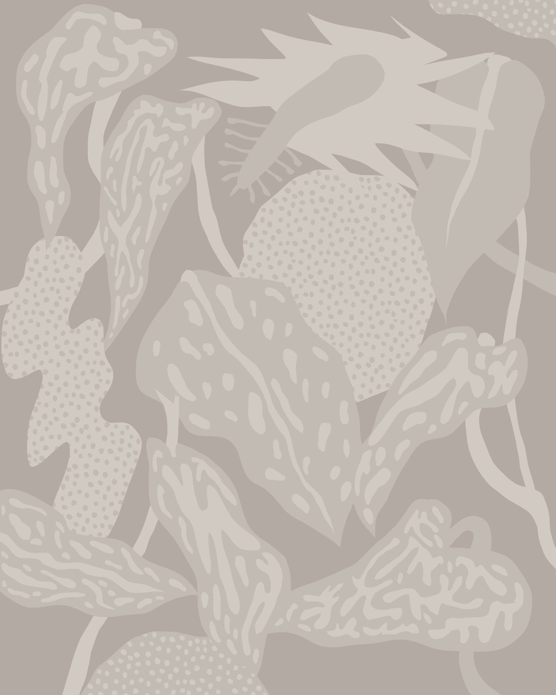 Subtle Foliage Reverie Wall Mural