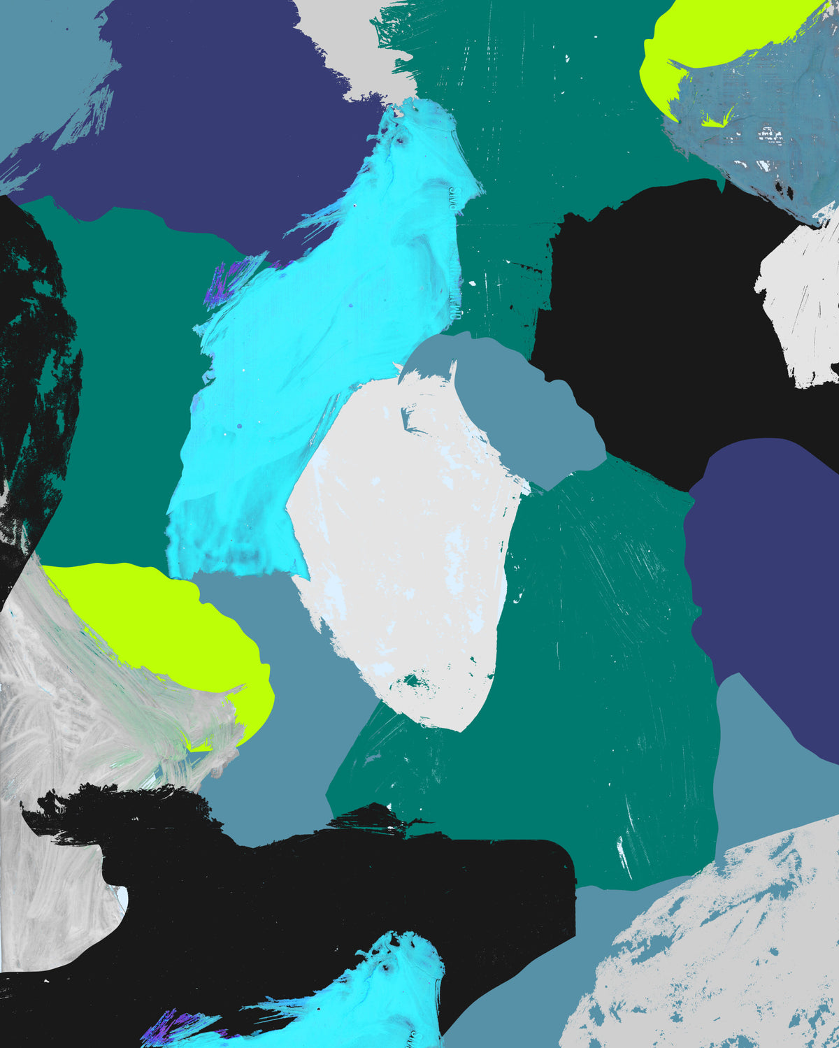 Lemon abstraction Wall Mural in your room — zoomed