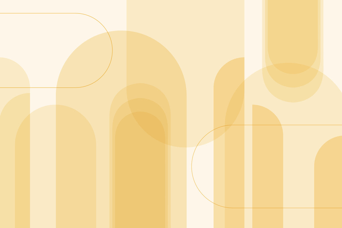 Sunrise Curves Wall Mural in your room — zoomed