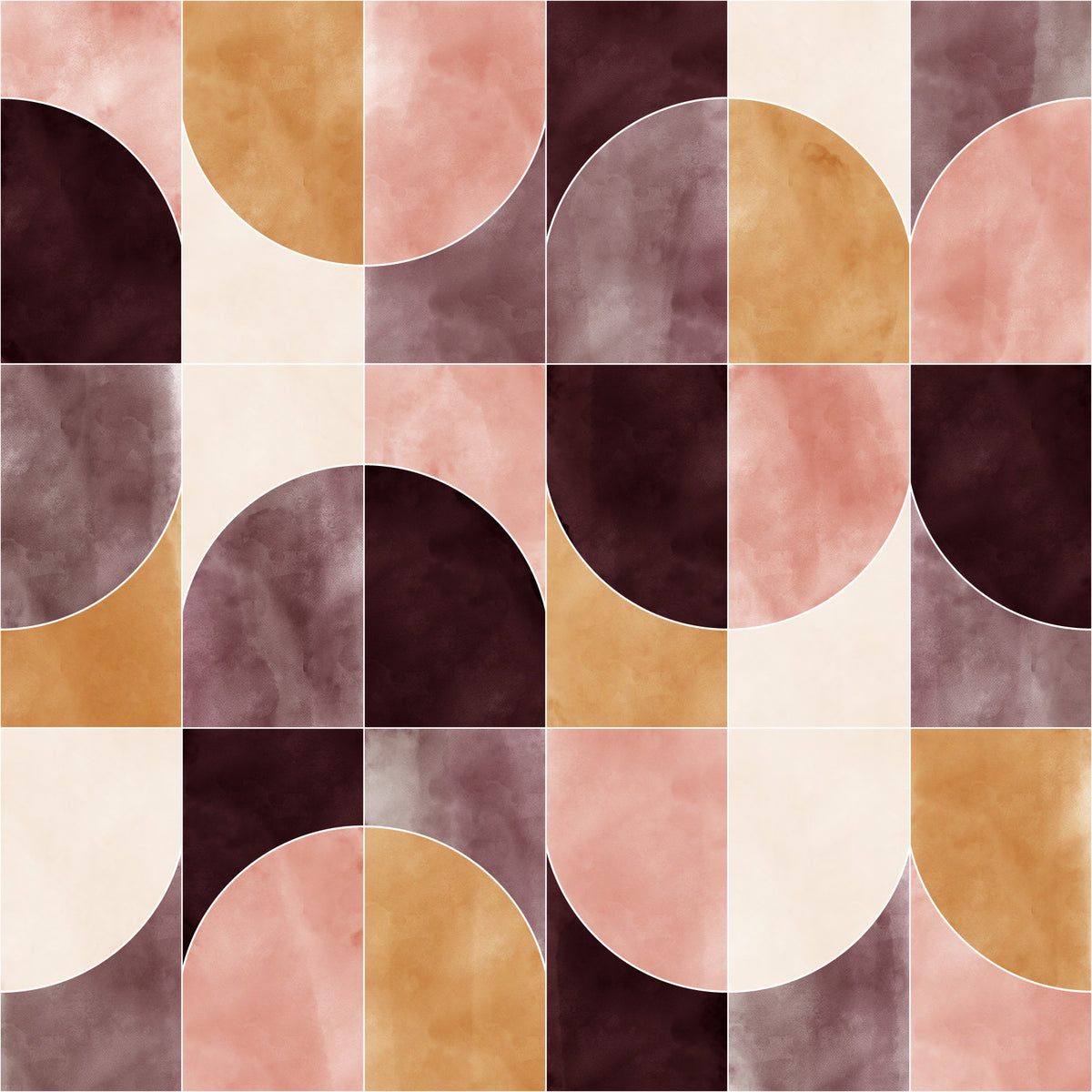 COLOR WASHED GEO TILES FALL VIBES  Wallpaper⁠ in your room — zoomed