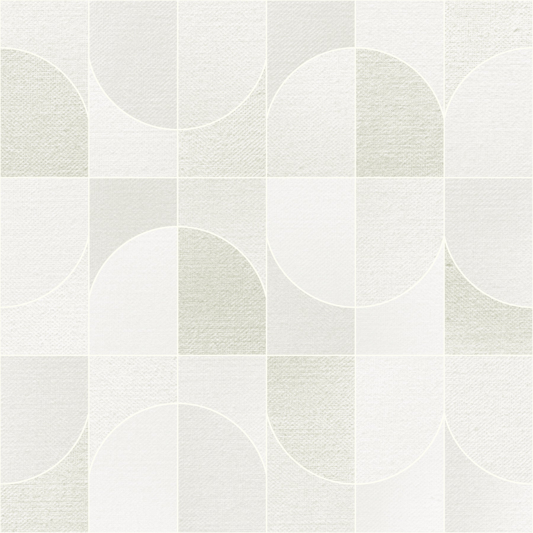 Canvas Geo Tiles Moss Wallpaper⁠