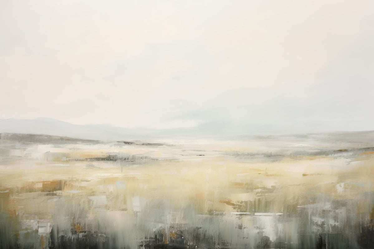 Golden Serenity Wall Mural in your room — zoomed