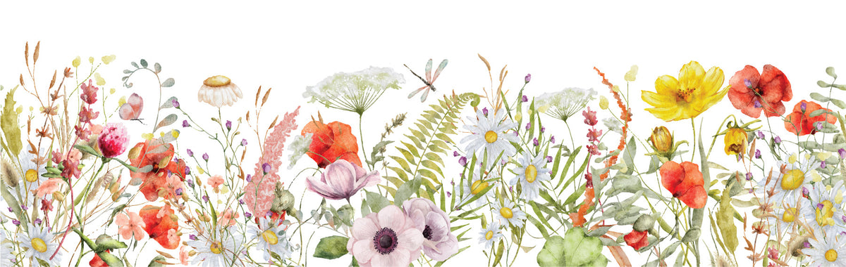 Wildflower Hues Wall Mural