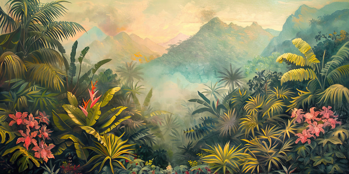 Jungle Bloom Wall Mural