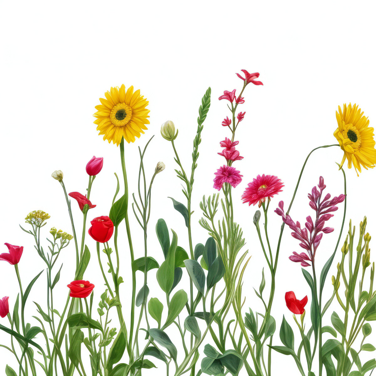 Wildflower Meadow Wall Mural