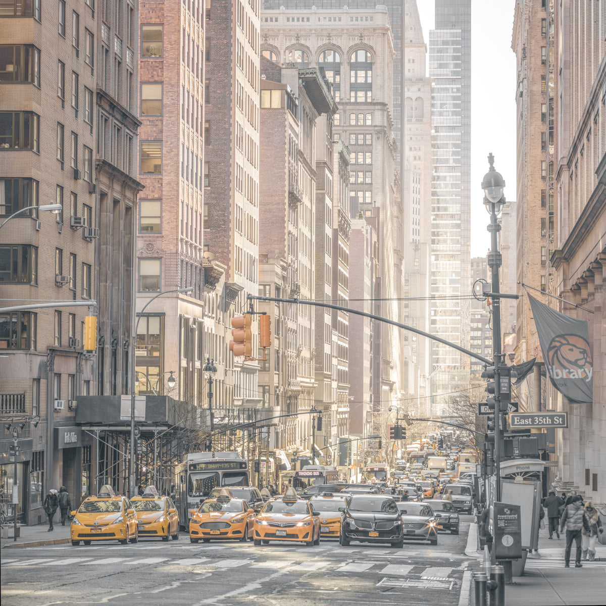 Manhattan Traffic Wall Mural