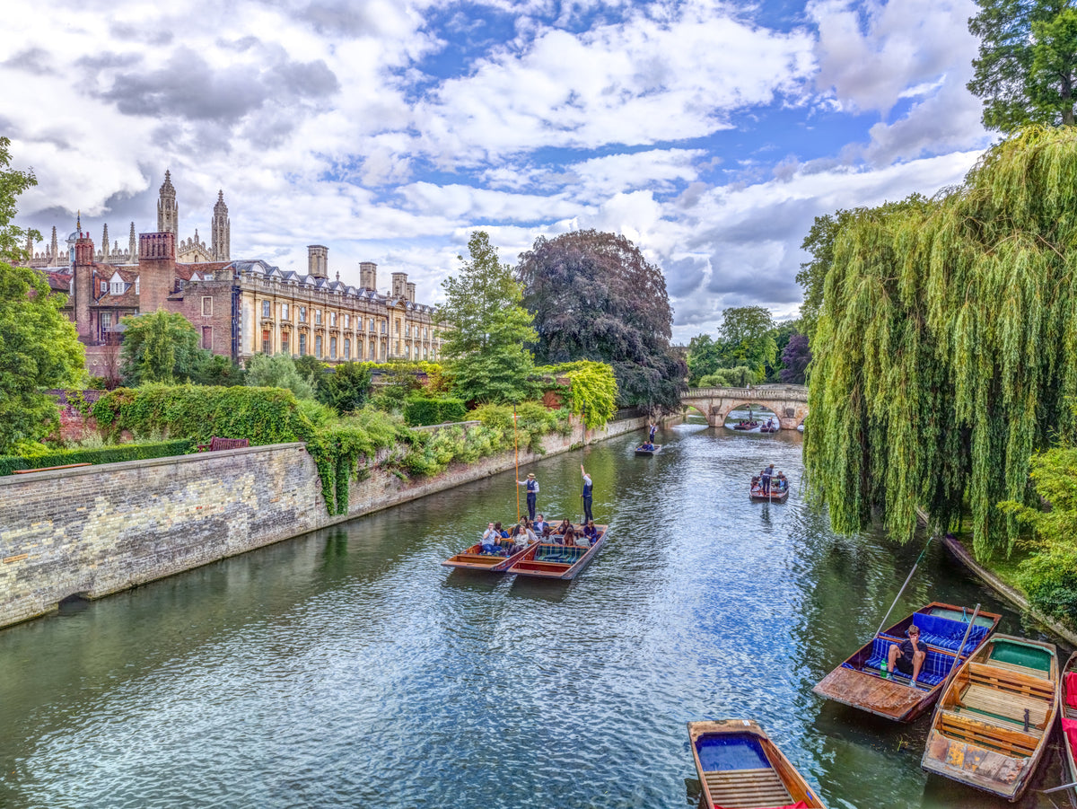 Punting on the Cam Wall Mural
