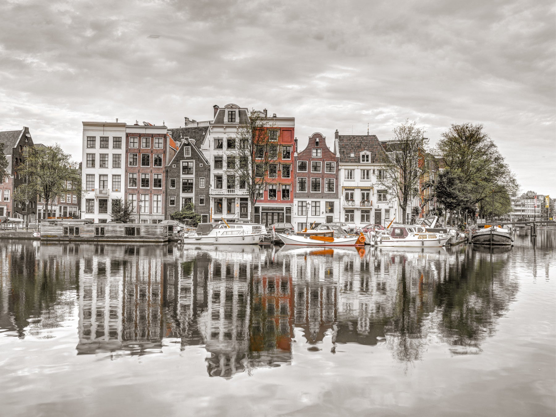 Amsterdam Townhouses Wall Mural