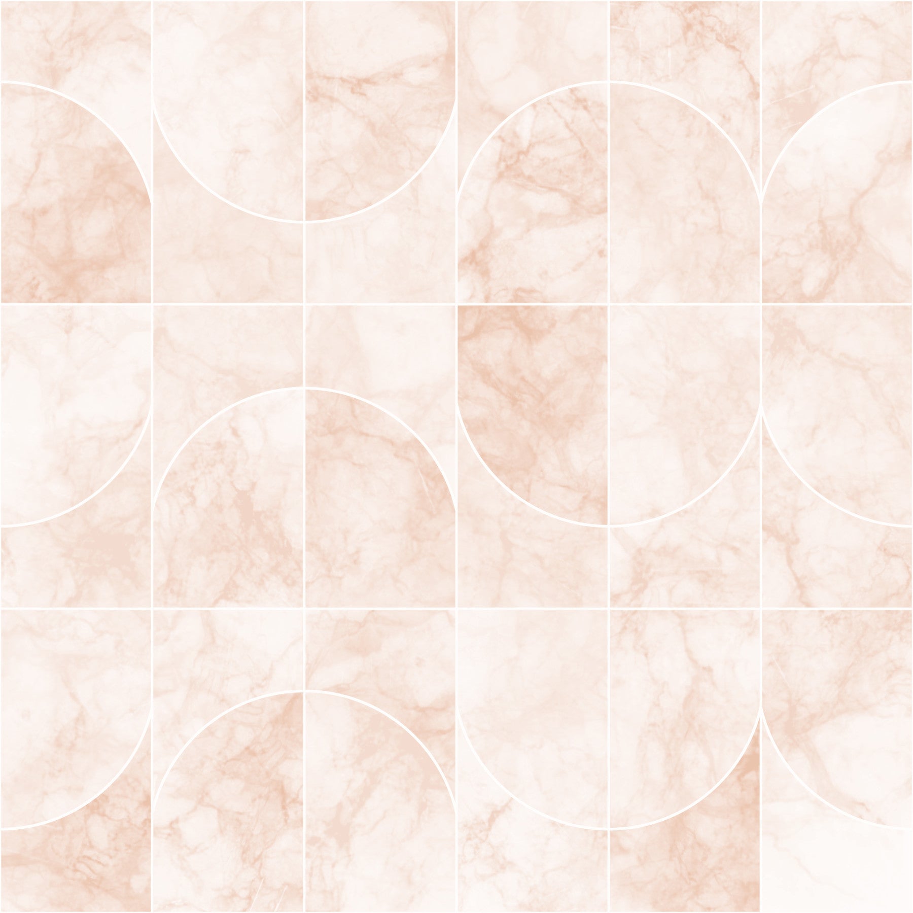 Marbled Geo Tiles Pearlish Wallpaper⁠