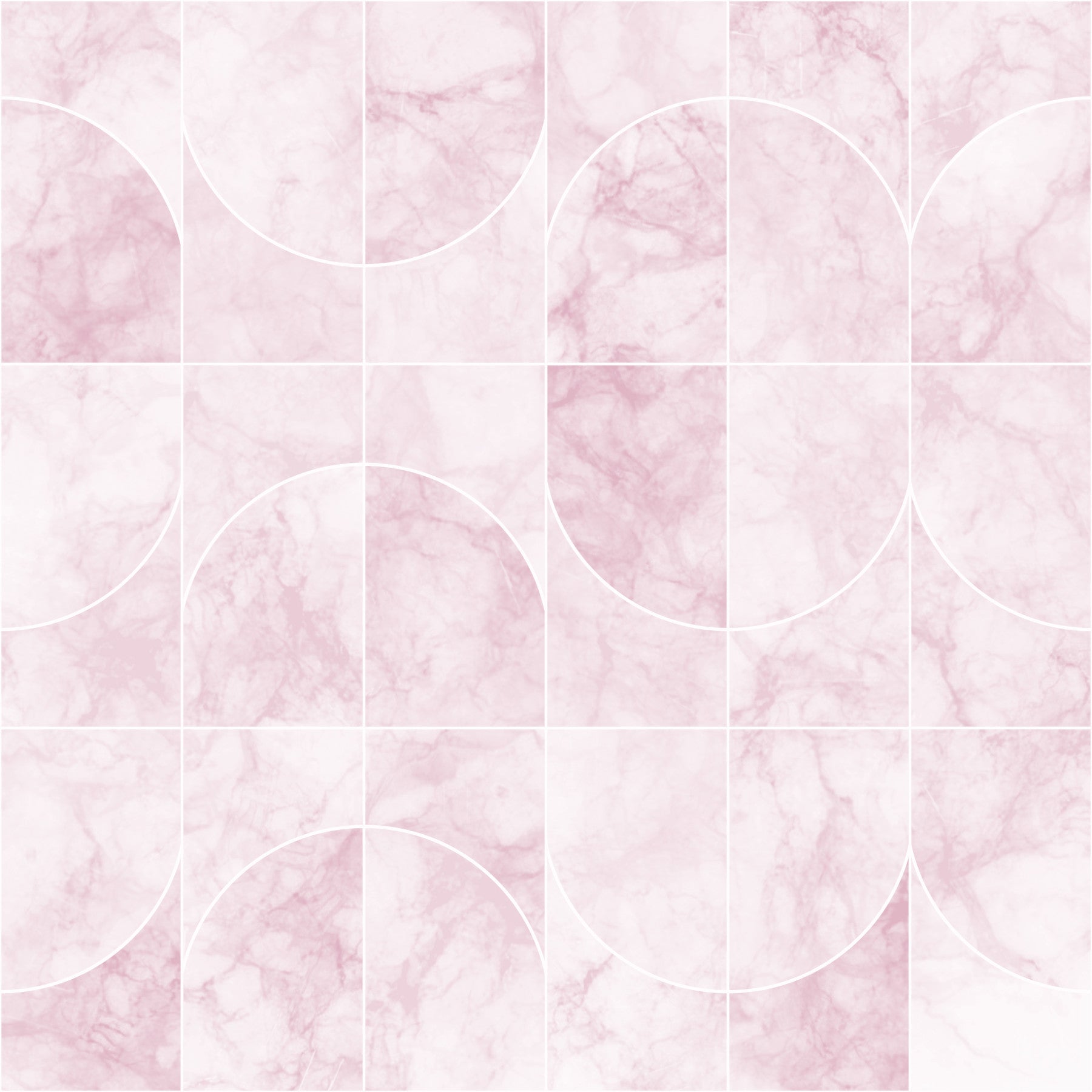Marbled Geo Tiles Pinkish Wallpaper⁠