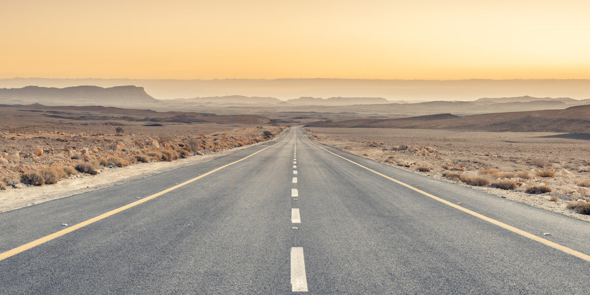Desert Highway Wall Mural in your room — zoomed