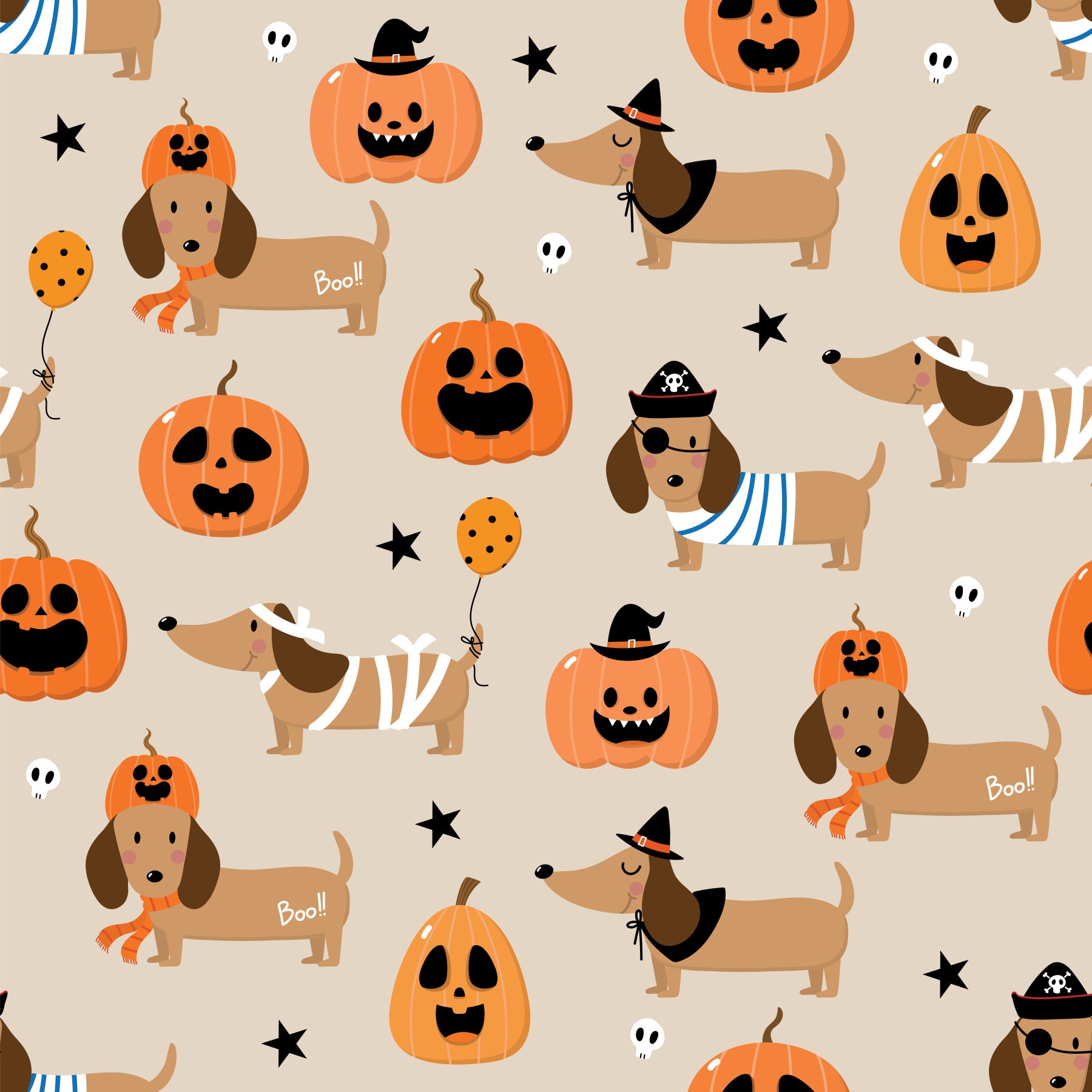 Halloween Doggies Wallpaper⁠