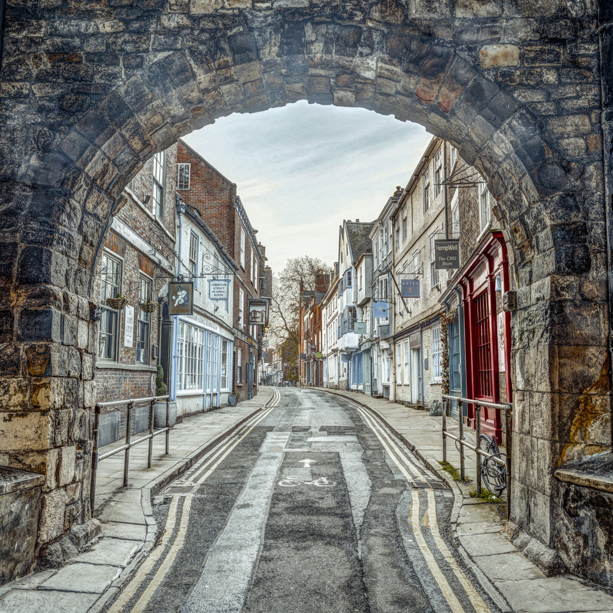 Through Time's Arch Wall Mural in your room — zoomed