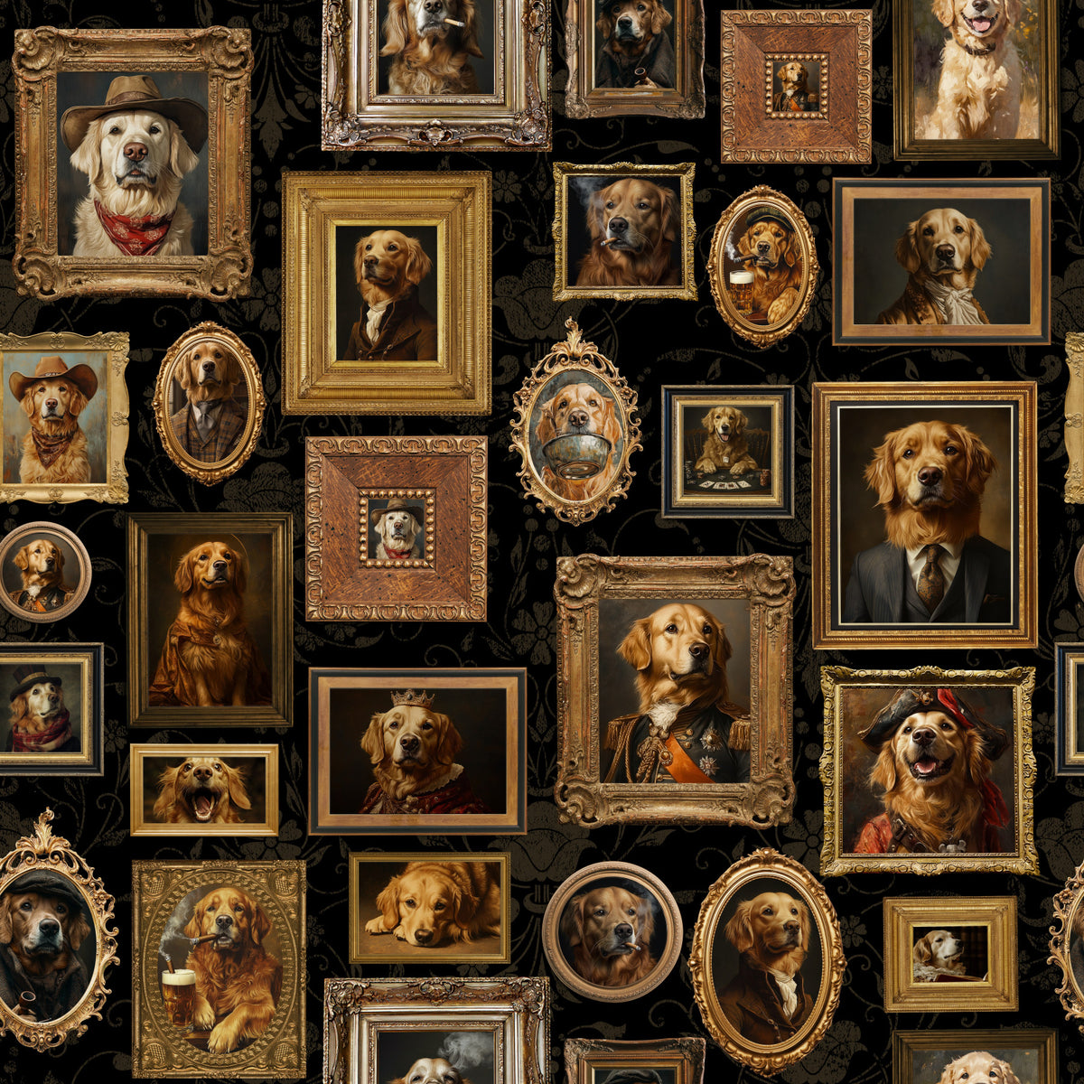 Golden Era Canines Wallpaper⁠ in your room — zoomed