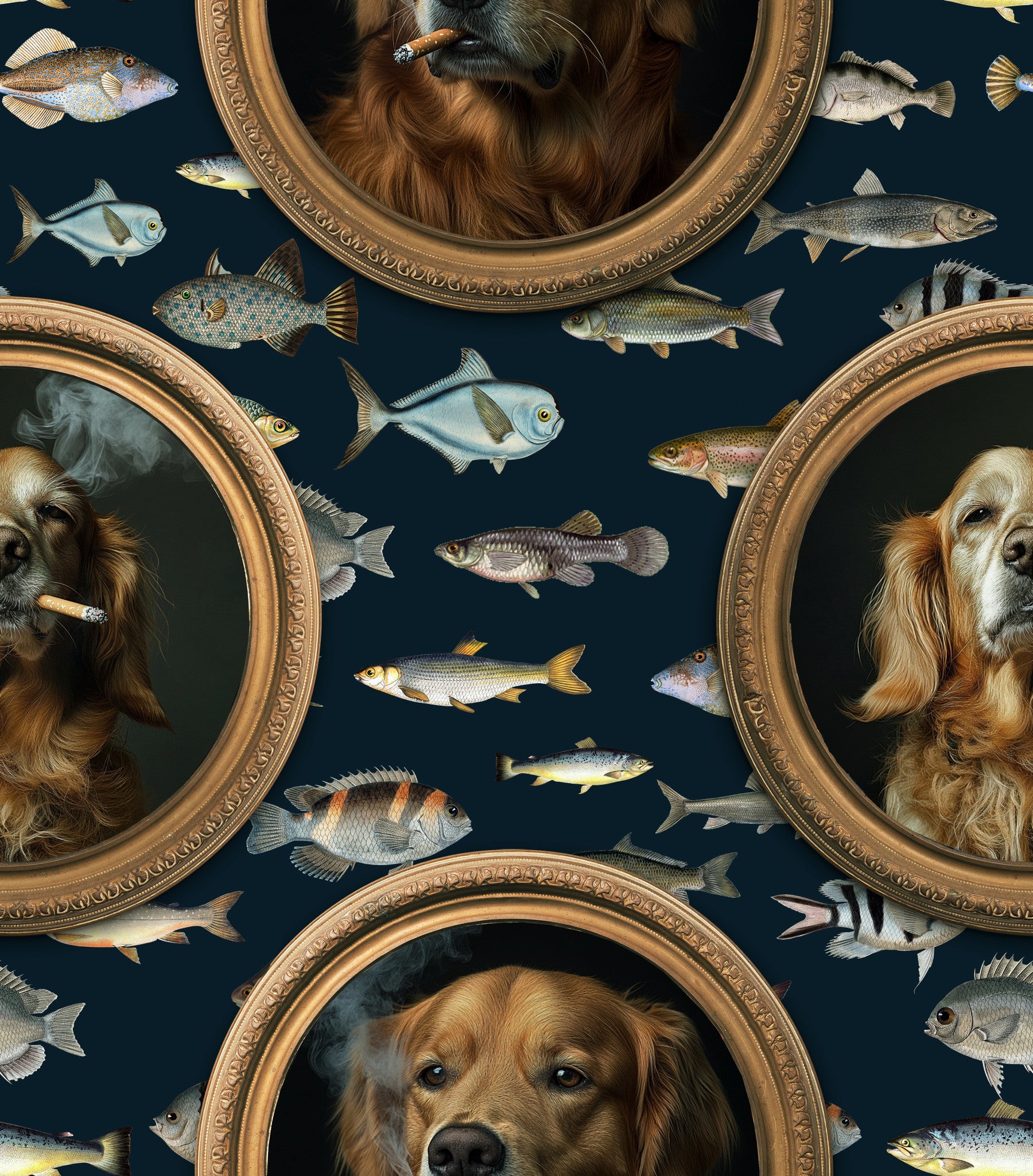 Paws & Fins A Fine Art Fusion Wallpaper⁠