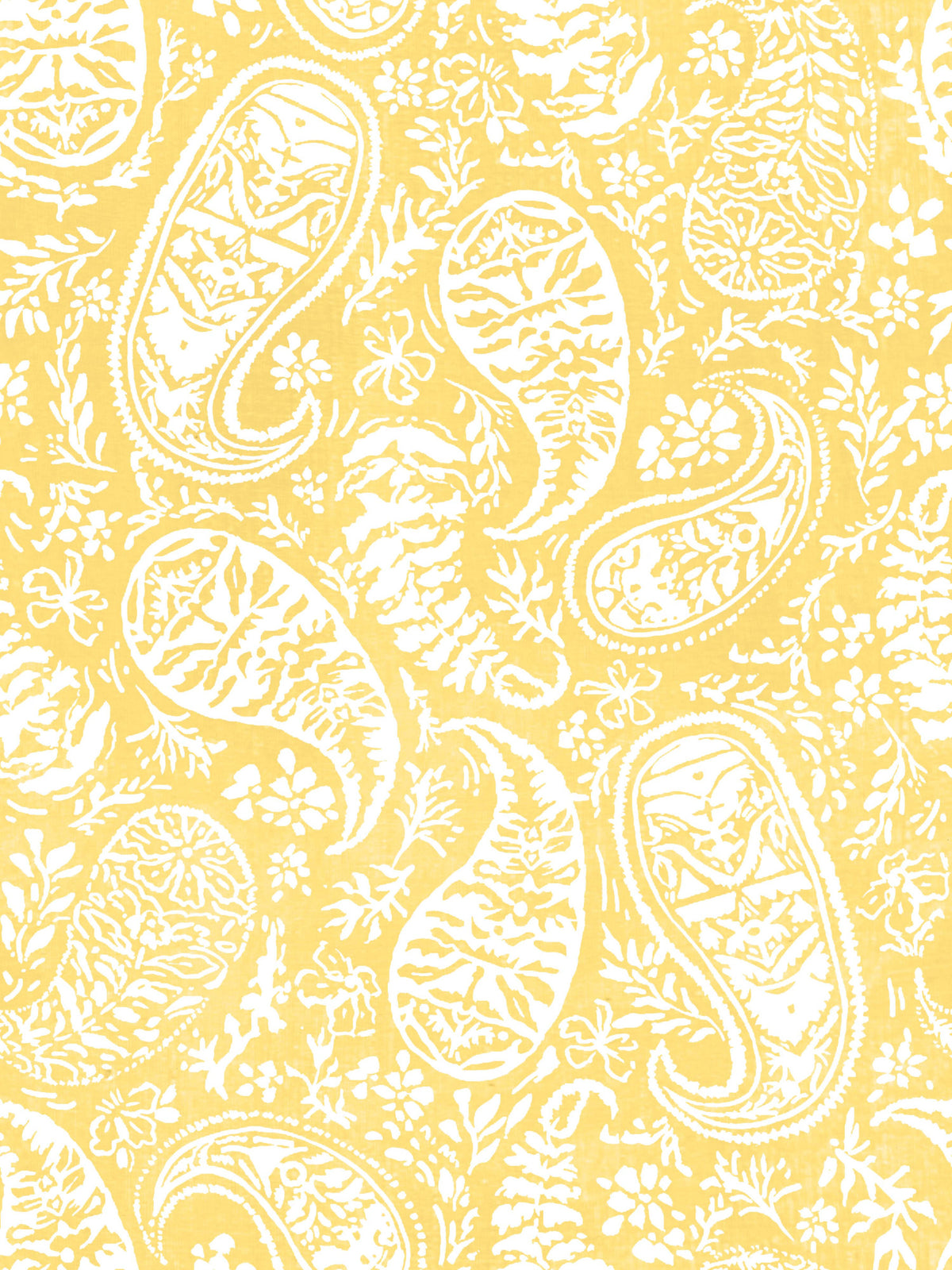 Sunshine Paisley Bloom Wallpaper⁠ in your room — zoomed