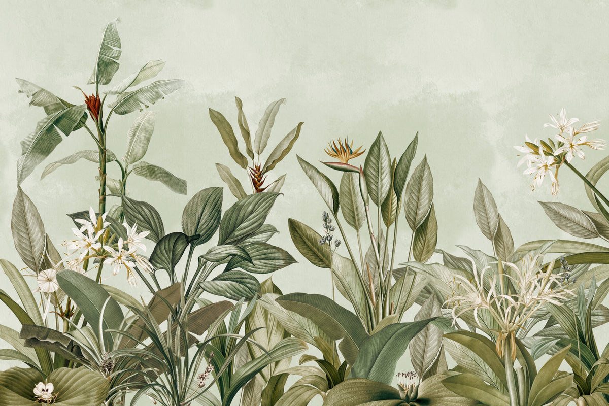 Botanical Serenity Wall Mural