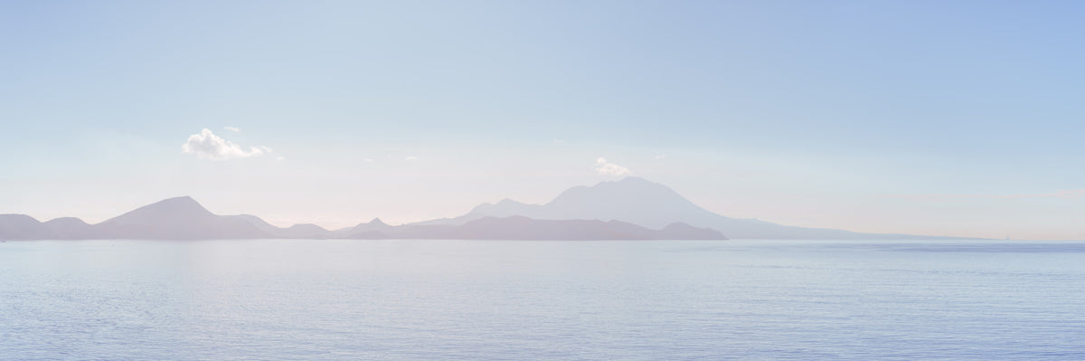 Serene Coastline Vista Wall Mural in your room — zoomed