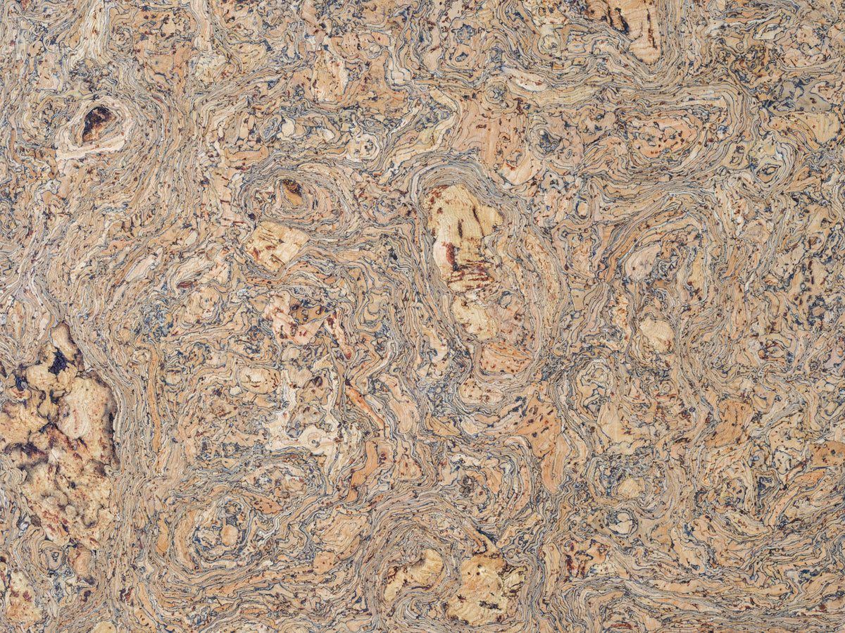 Wavy Patterned Cork Sheet Wall Mural
