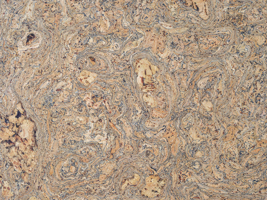 Wavy Patterned Cork Sheet Wall Mural