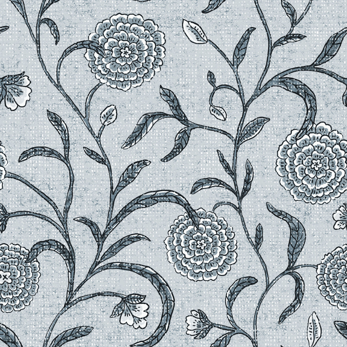 Floral Serenity Wallpaper⁠ in your room — zoomed