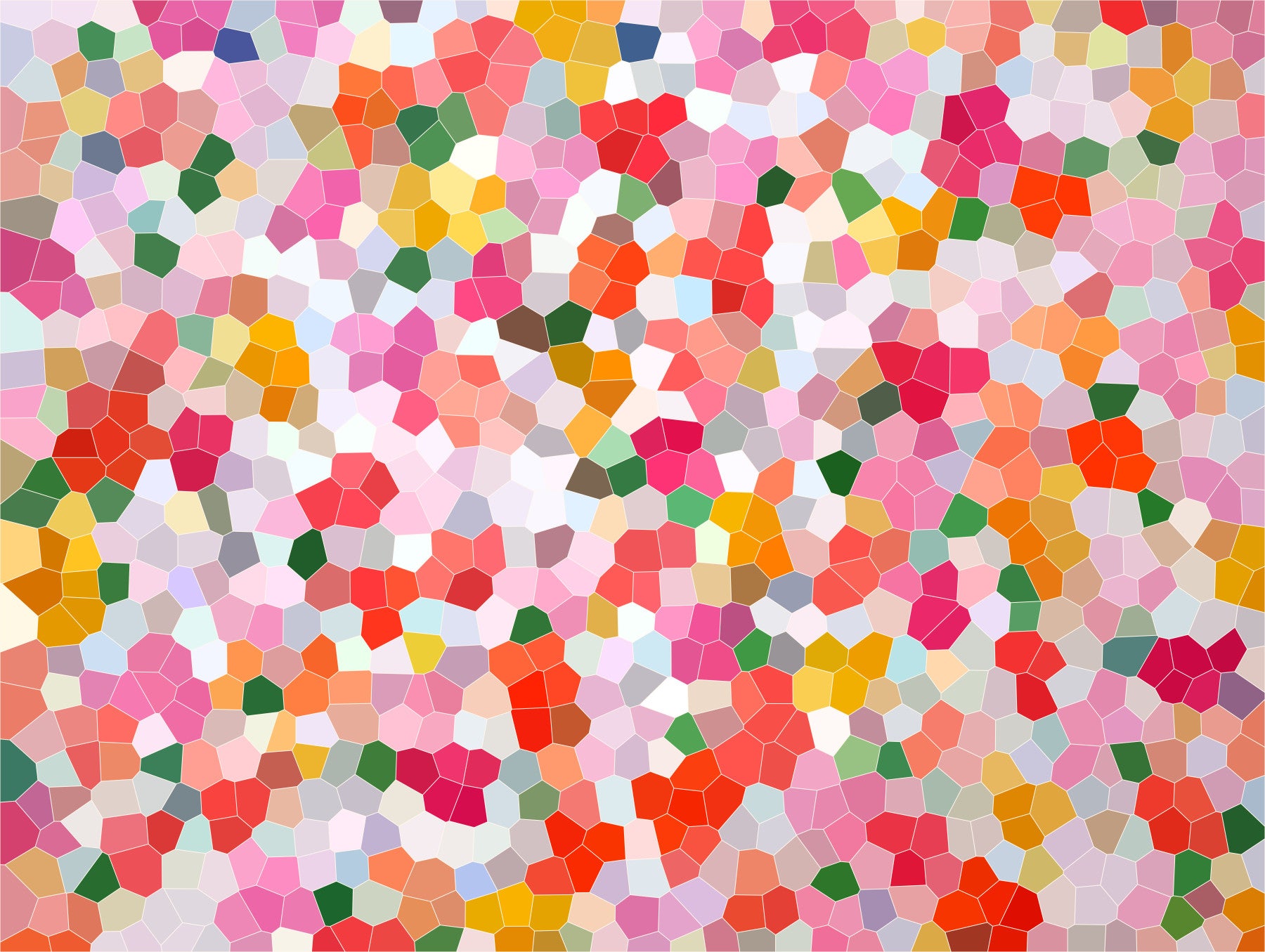 Colorful Kaleidoscope Mosaic Wall Mural in your room — zoomed