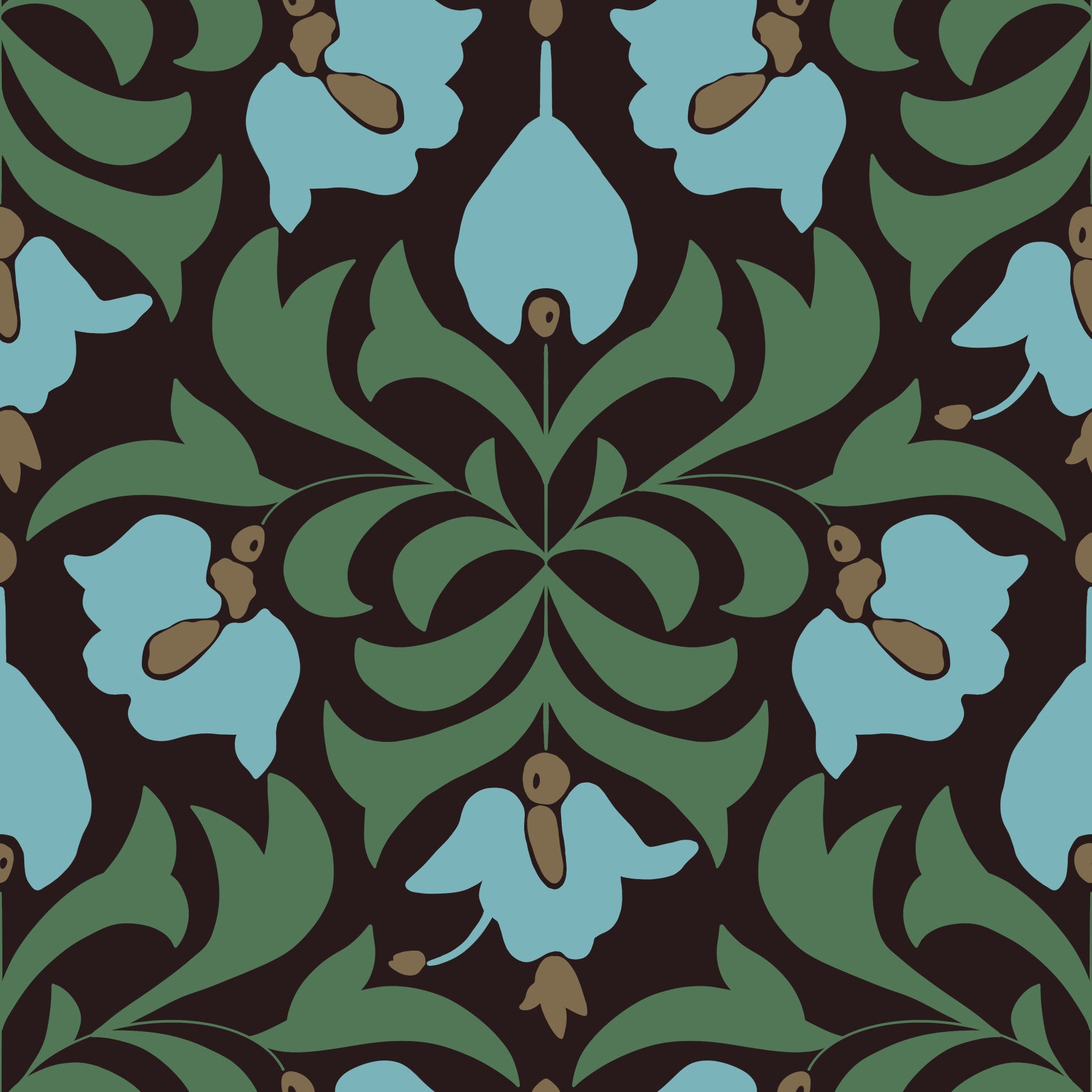 Orbisca - Flora Echoes Wallpaper⁠