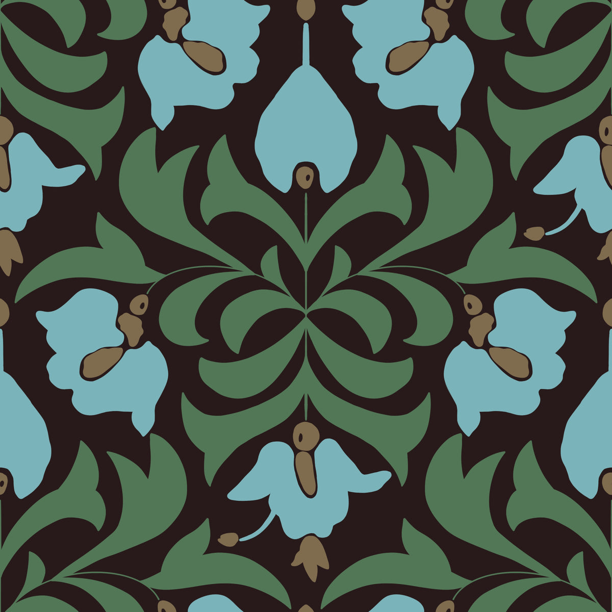 Orbisca - Flora Echoes Wallpaper⁠ in your room — zoomed