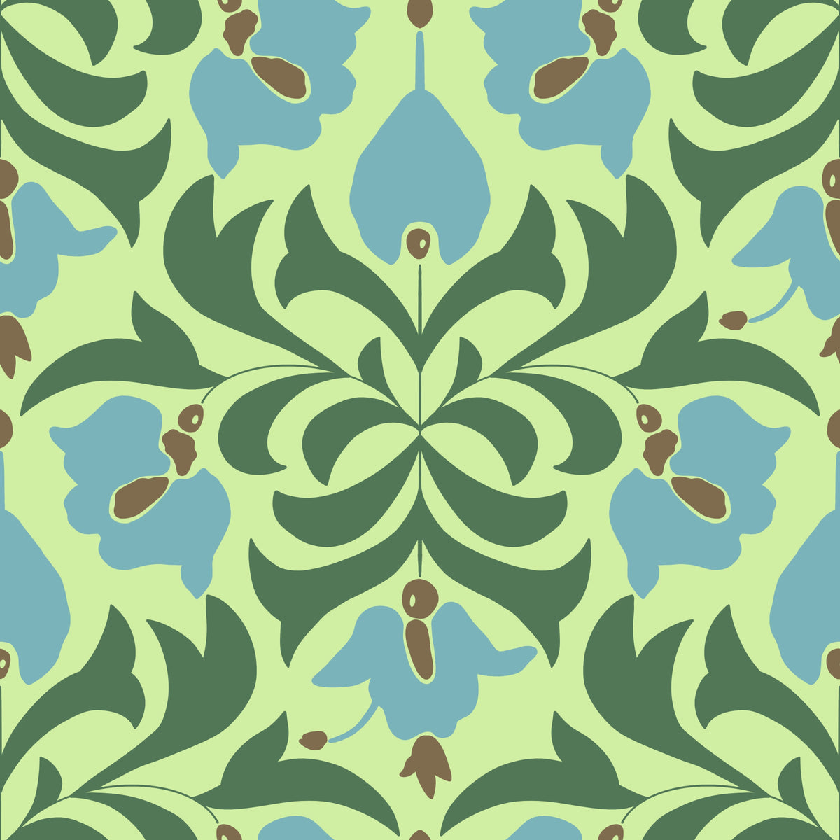 Orbisca - Botanical Balance Wallpaper⁠ in your room — zoomed