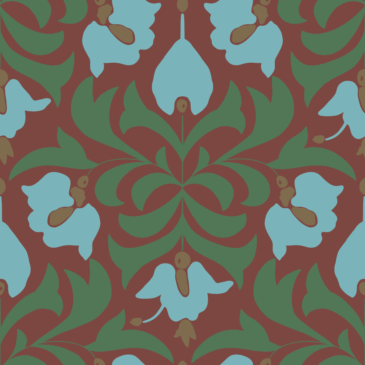 Orbisca - Rustic Flora Symphony Wallpaper⁠