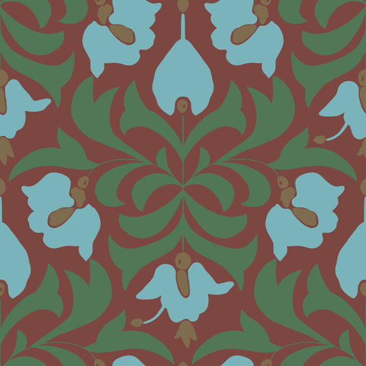 Orbisca - Rustic Flora Symphony Wallpaper⁠