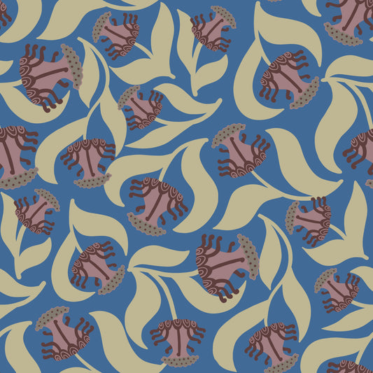 Velora - Stylized Flora Wallpaper⁠