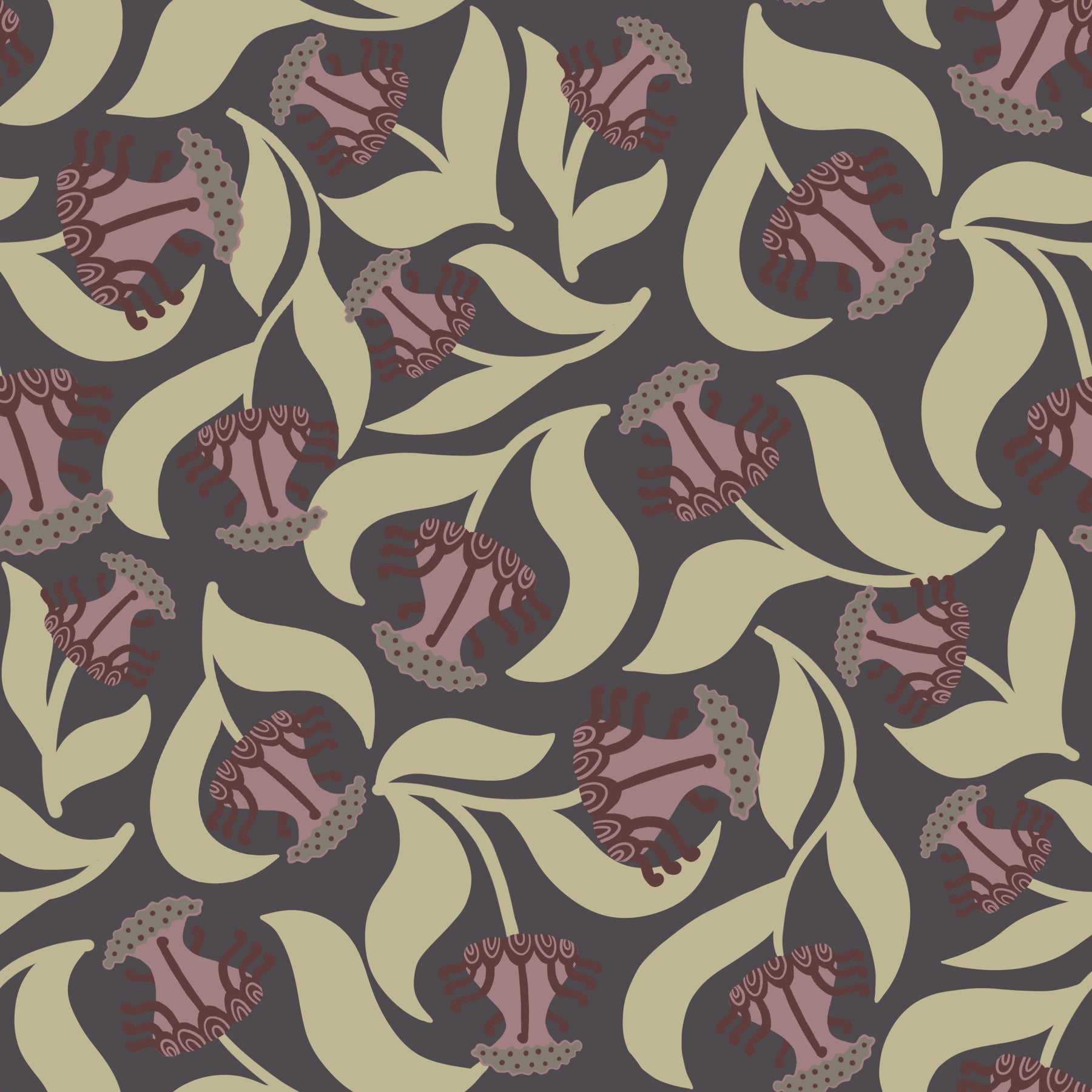 Velora - Abstract Bloom Wallpaper⁠