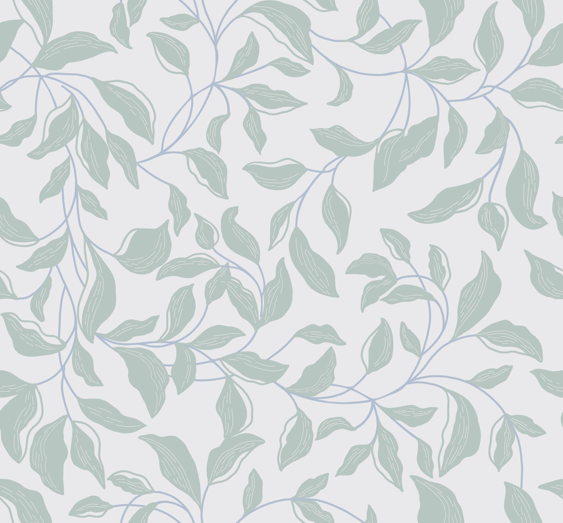 Serene Leaf Canopy Wallpaper⁠