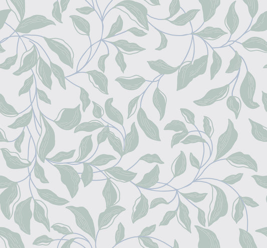 Serene Leaf Canopy Wallpaper⁠