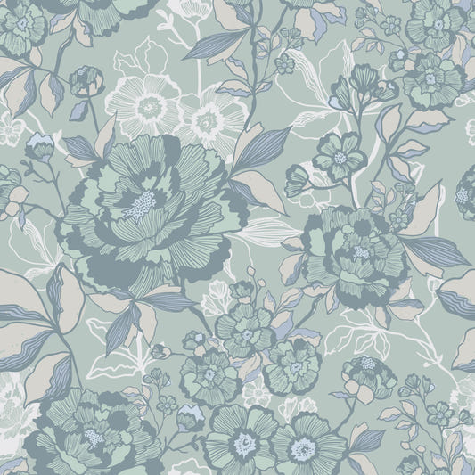 Bloom Linework Wallpaper⁠