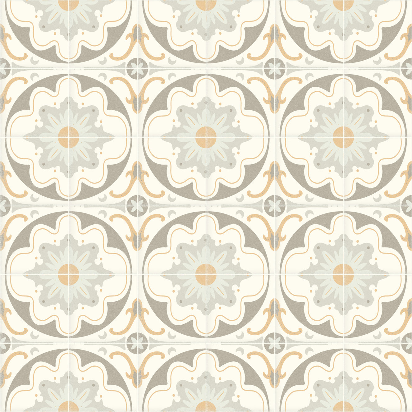 Aged Cement Tile Backsplashes - Gray Wallpaper⁠